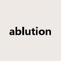 ablution是什么意思