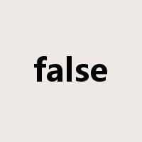 false是什么意思