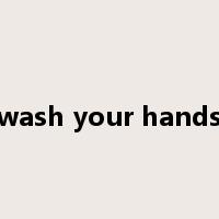 wash your hands是什么意思