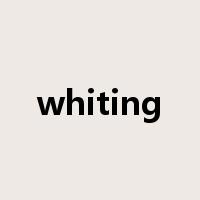 whiting是什么意思