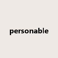 personable是什么意思