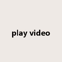 play video是什么意思