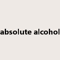 absolute alcohol是什么意思