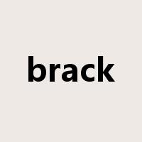 brack是什么意思