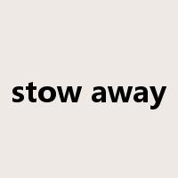 stow away是什么意思