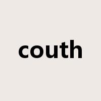 couth是什么意思