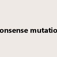 nonsense mutation是什么意思