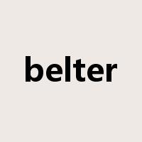 belter是什么意思