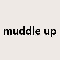muddle up是什么意思