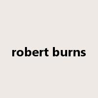 robert burns是什么意思