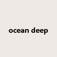 ocean deep是什么意思