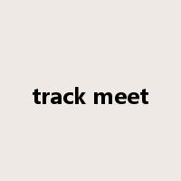 track meet是什么意思