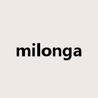 milonga是什么意思