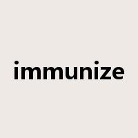 immunize是什么意思