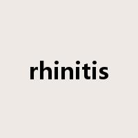 rhinitis是什么意思