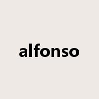 alfonso是什么意思
