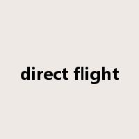 direct flight是什么意思