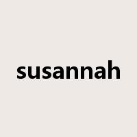 susannah是什么意思