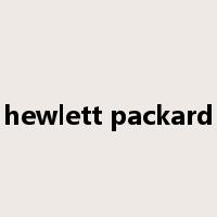 hewlett packard是什么意思