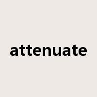 attenuate是什么意思