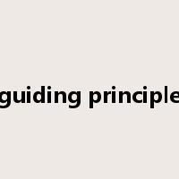 guiding principle是什么意思