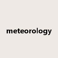 meteorology是什么意思