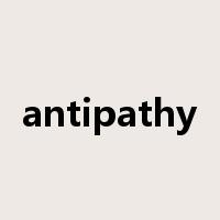 antipathy是什么意思
