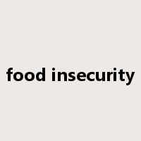 food insecurity是什么意思