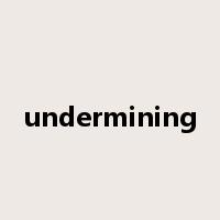 undermining是什么意思