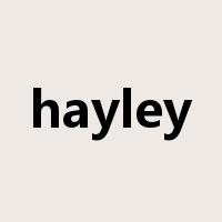 hayley是什么意思
