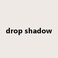 drop shadow是什么意思