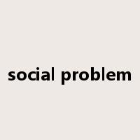 social problem是什么意思
