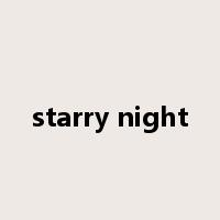 starry night是什么意思