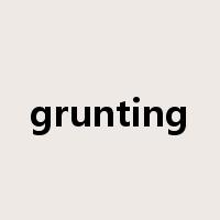 grunting是什么意思