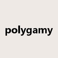 polygamy是什么意思