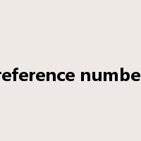 reference number是什么意思