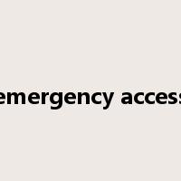 emergency access是什么意思