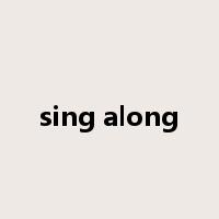sing along是什么意思