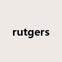 rutgers是什么意思