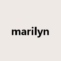 marilyn是什么意思