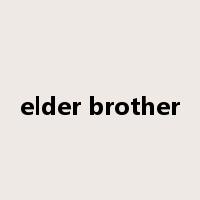 elder brother是什么意思