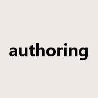authoring是什么意思
