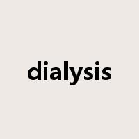 dialysis是什么意思