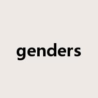 genders是什么意思