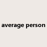average person是什么意思