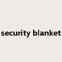 security blanket是什么意思