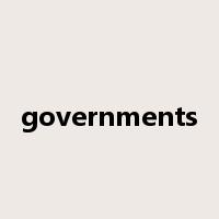 governments是什么意思