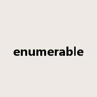 enumerable是什么意思