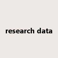 research data是什么意思