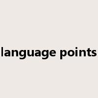language points是什么意思